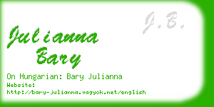 julianna bary business card